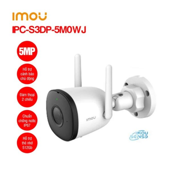 Camera Wifi ngoài trời 5MP iMOU IPC-S3DP-5M0WJ