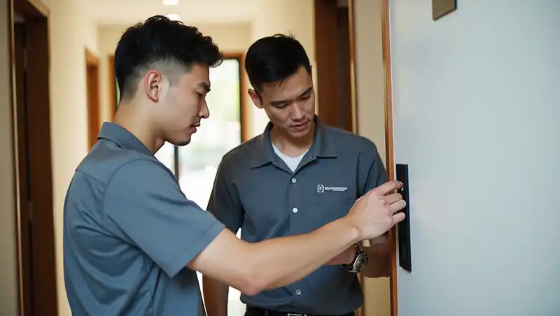 Quy trình lắp đặt khóa vân tay tại Vi Tính Anh Khôi