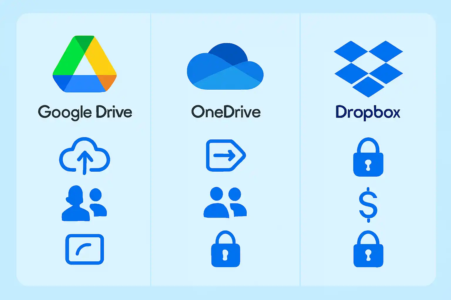 So sánh Google Drive, OneDrive và Dropbox: Lựa chọn nào phù hợp với bạn?