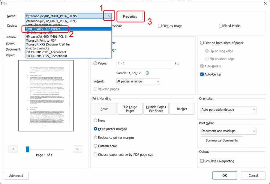 Cách giảm kích thước file pdf bằng máy in ảo Foxit Reader 14 Cách giảm kích thước file pdf bằng máy in ảo Foxit Reader