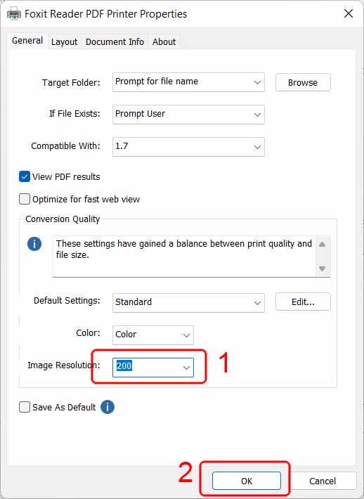 Cách giảm kích thước file pdf bằng máy in ảo Foxit Reader 15 Cách giảm kích thước file pdf bằng máy in ảo Foxit Reader